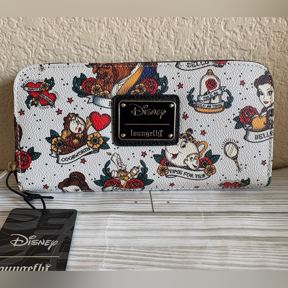 🥀LF Disney Beauty & The Beast Tattoo Wallet